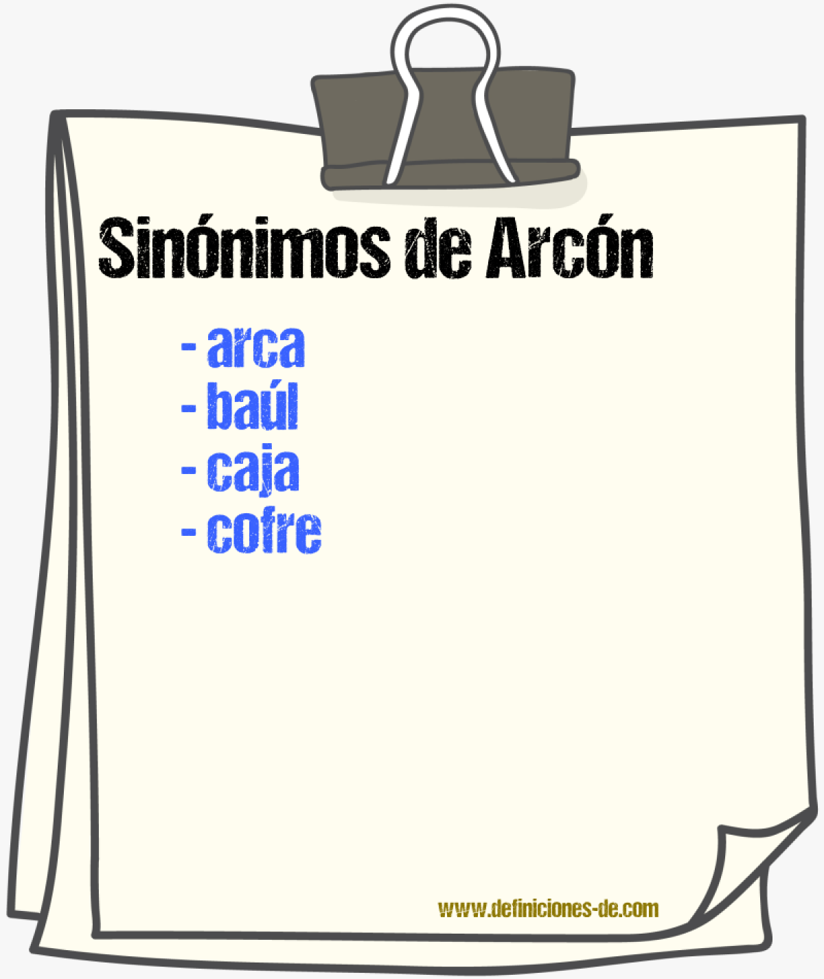 Sinnimos de arcn