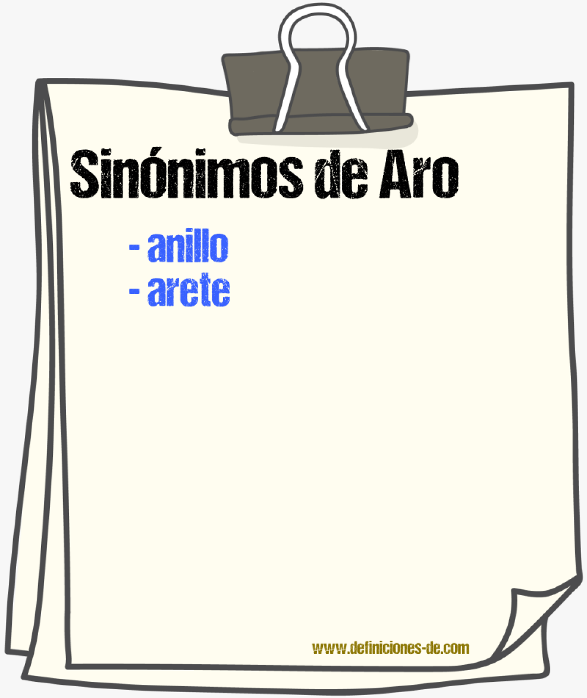 Sinnimos de aro