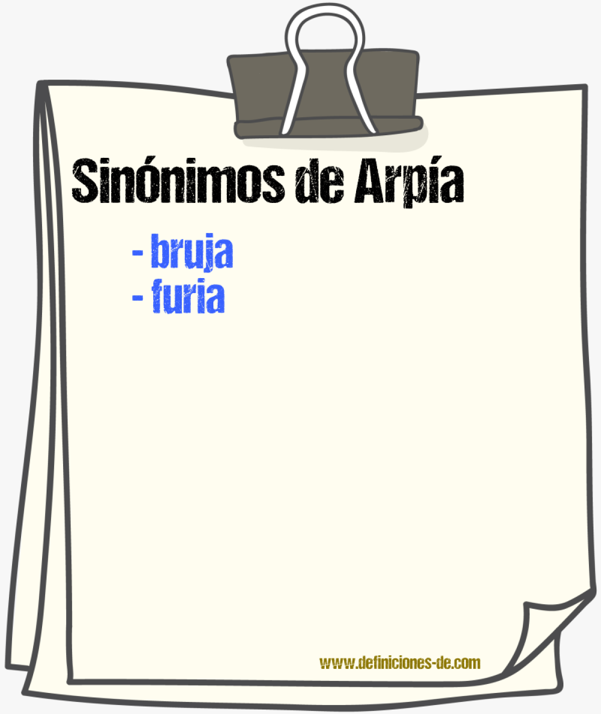 Sinnimos de arpa