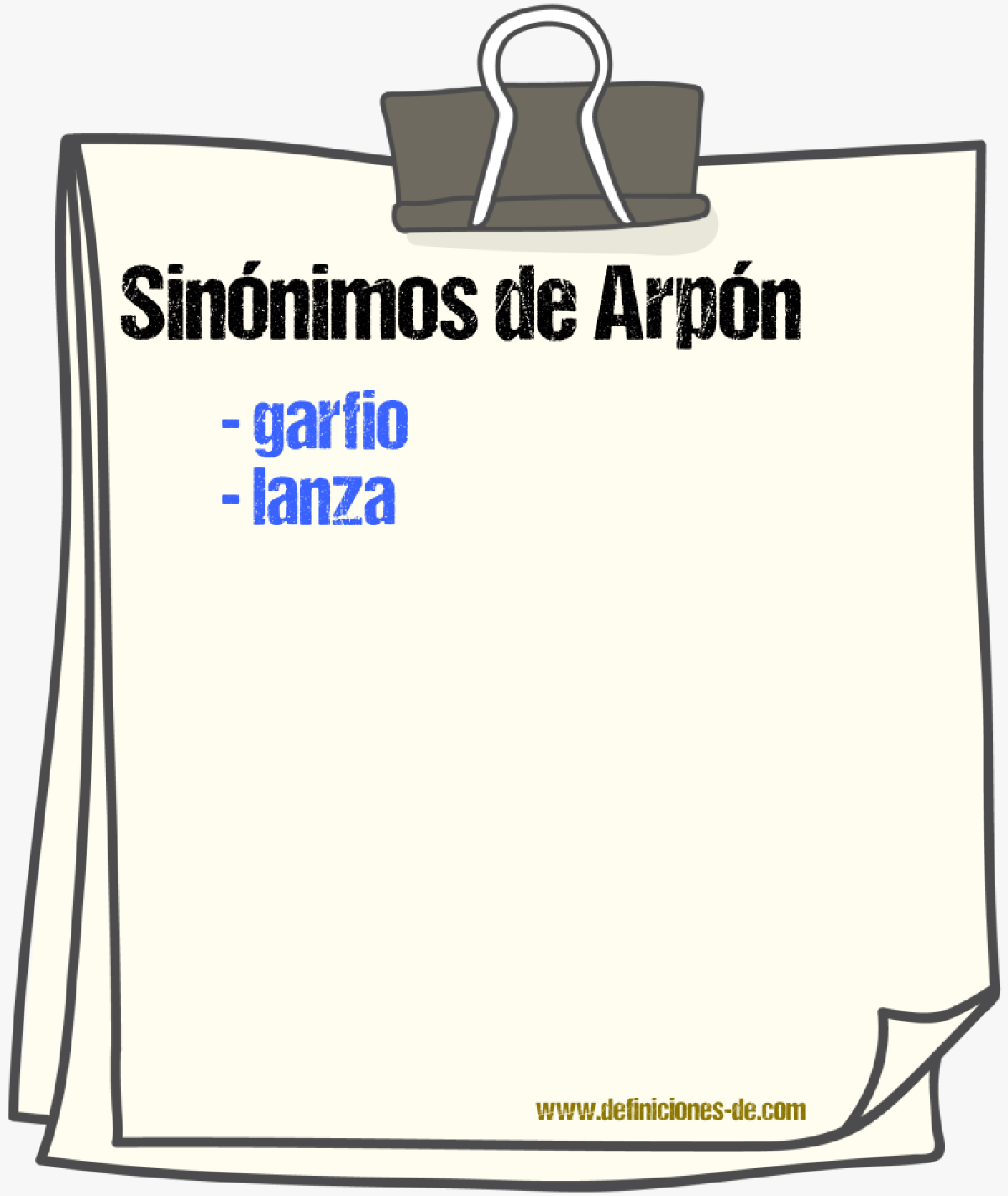 Sinnimos de arpn