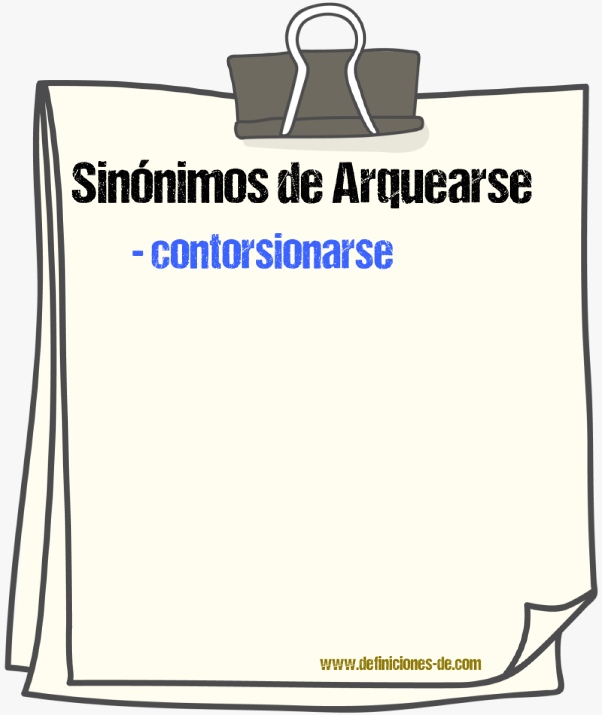 Sinnimos de arquearse