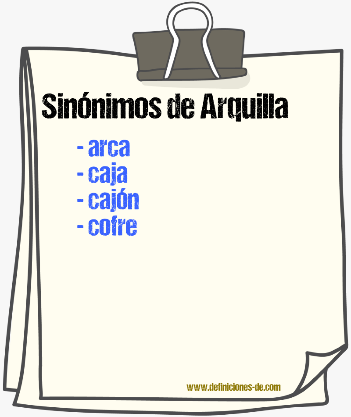 Sinnimos de arquilla