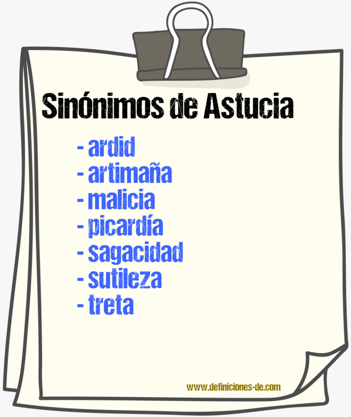 Sinnimos de astucia