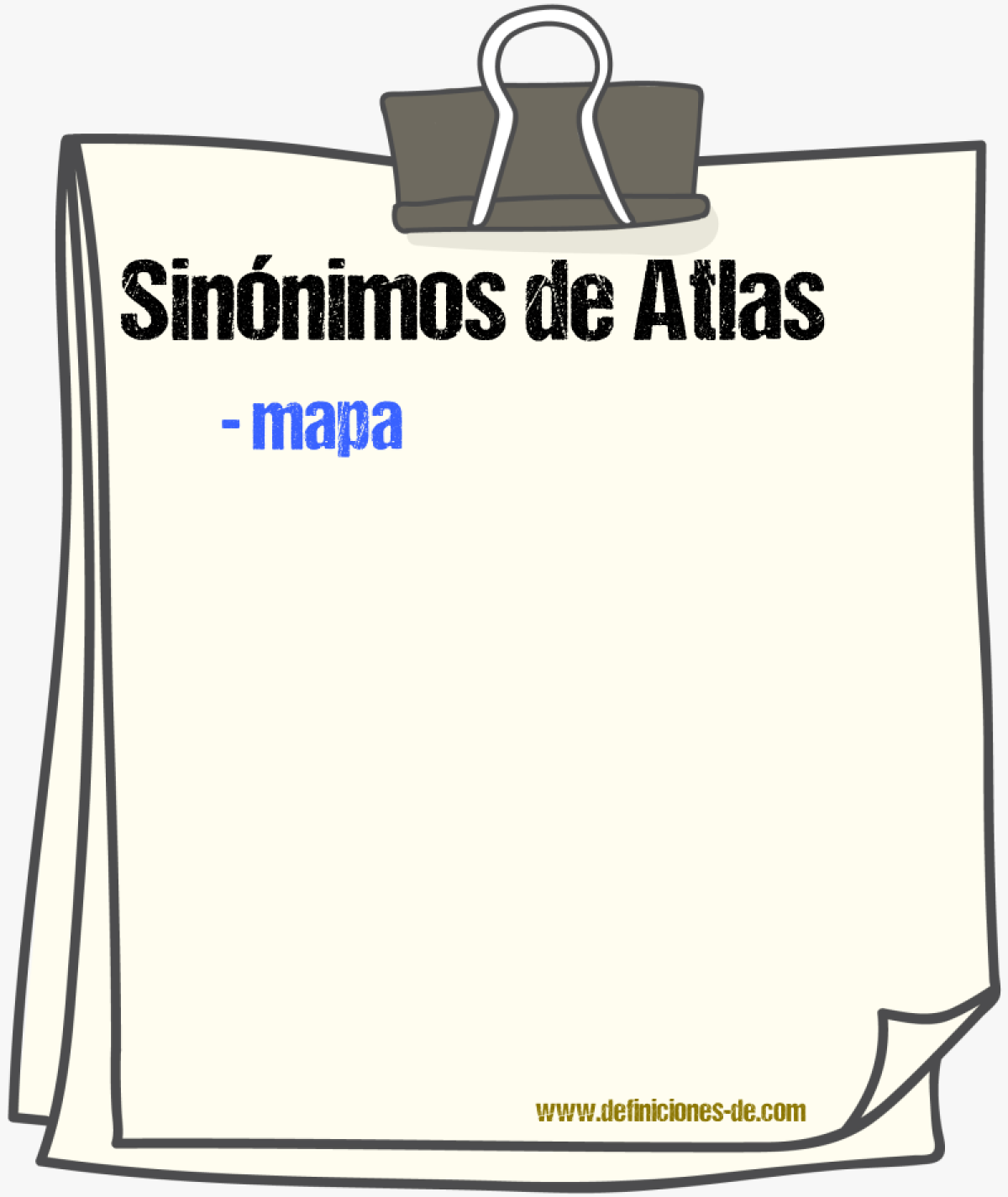 Sinnimos de atlas