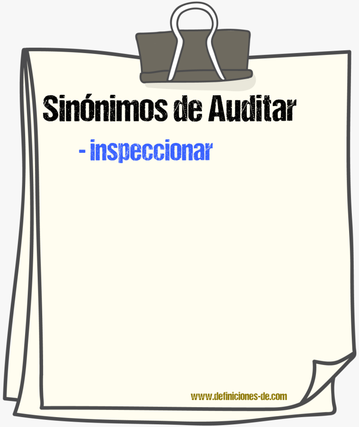 Sinnimos de auditar