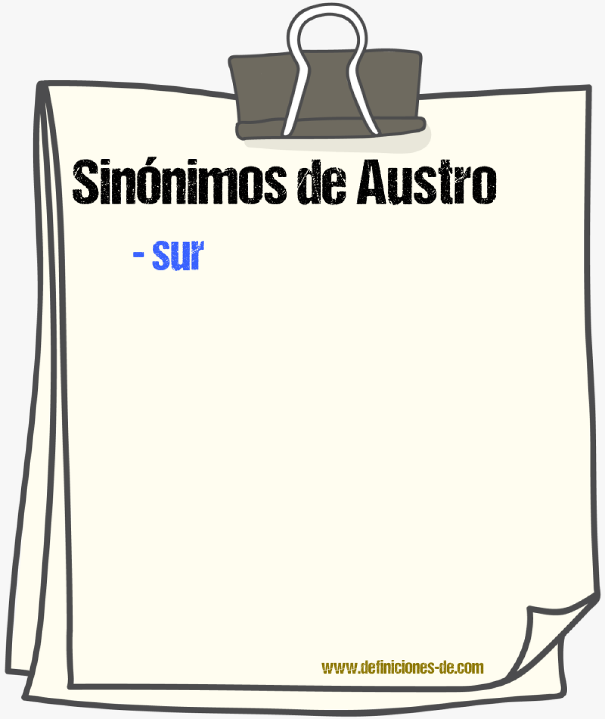 Sinnimos de austro