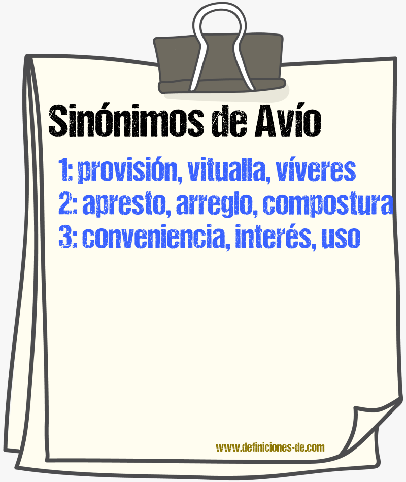 Sinnimos de avo