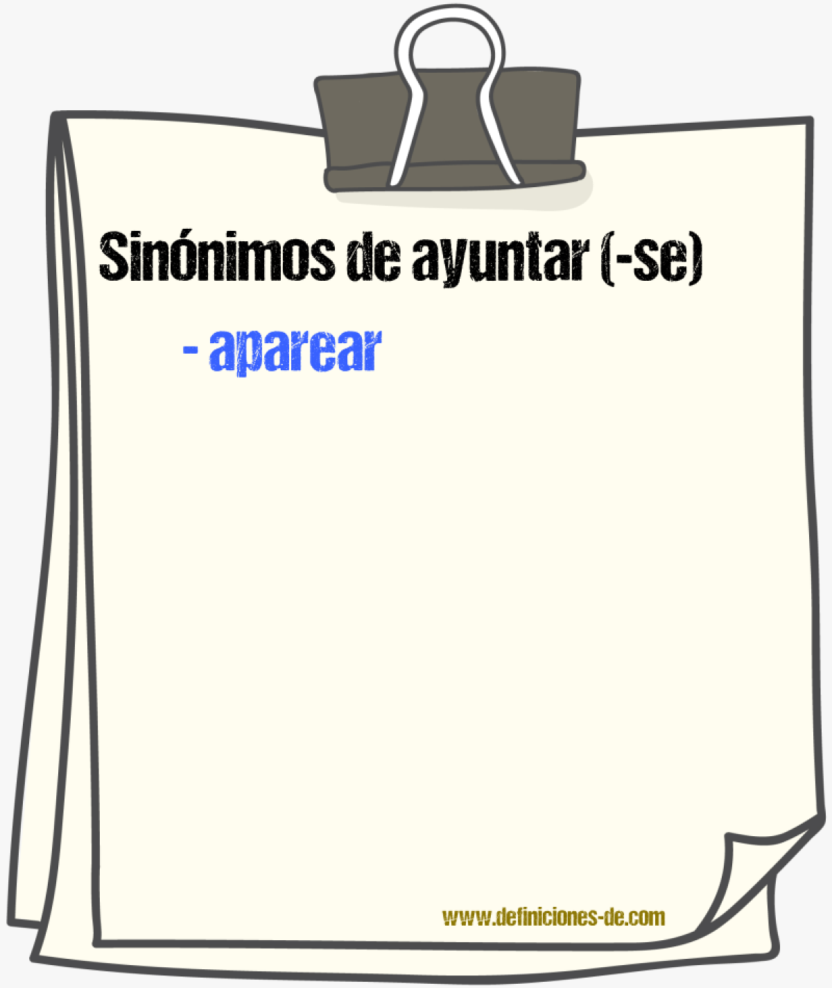 Sinnimos de ayuntar