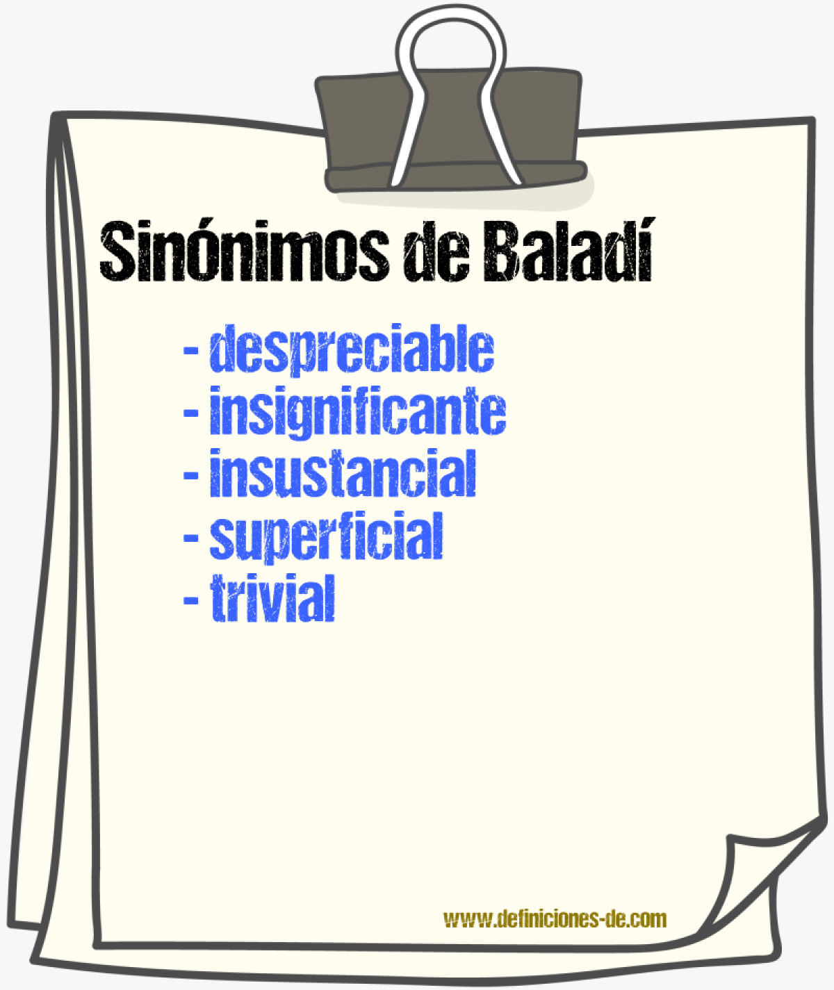 Sinnimos de balad