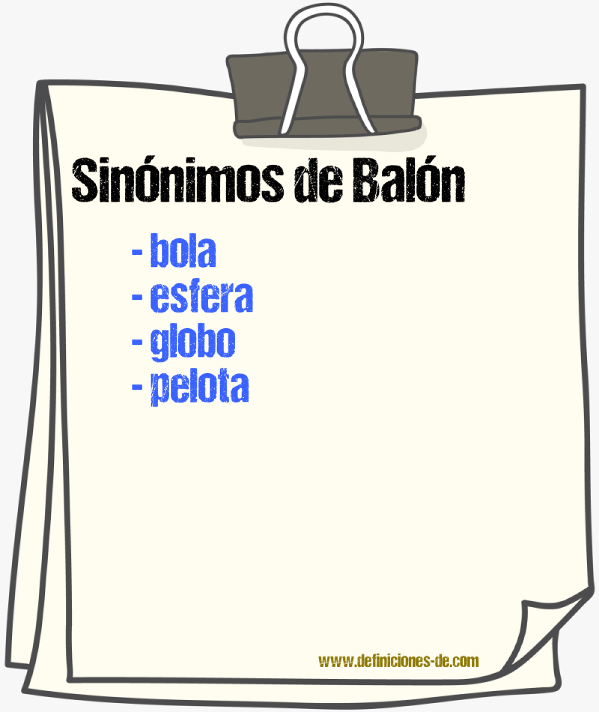 Sinnimos de baln