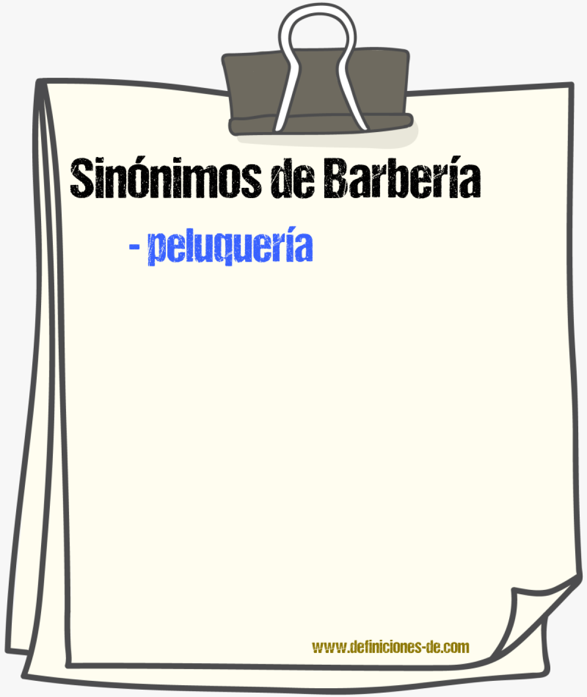 Sinnimos de barbera