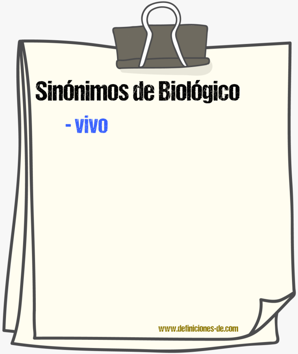 Sinnimos de biolgico