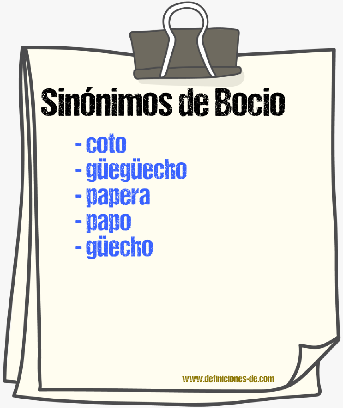 Sinnimos de bocio