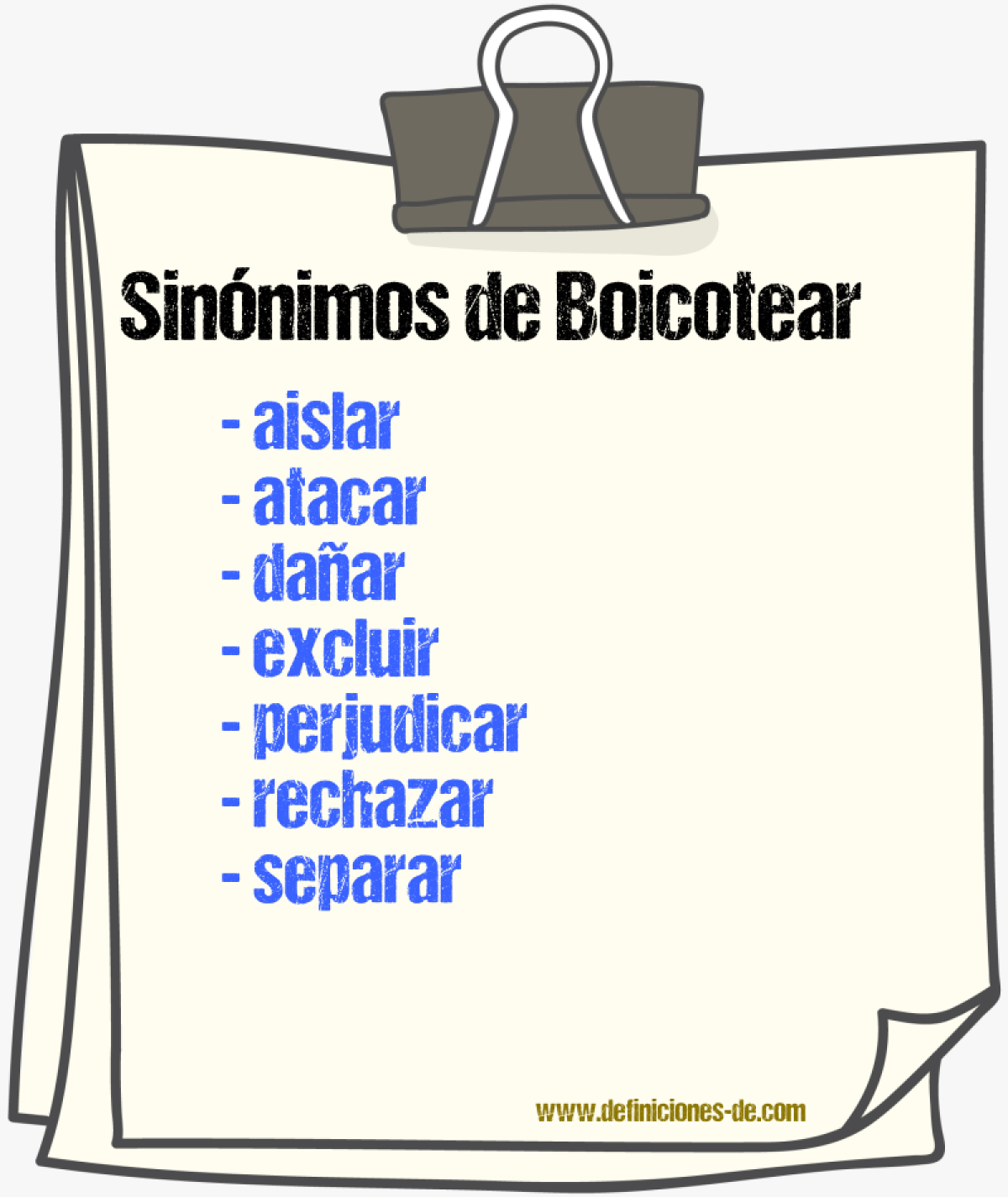 Sinnimos de boicotear