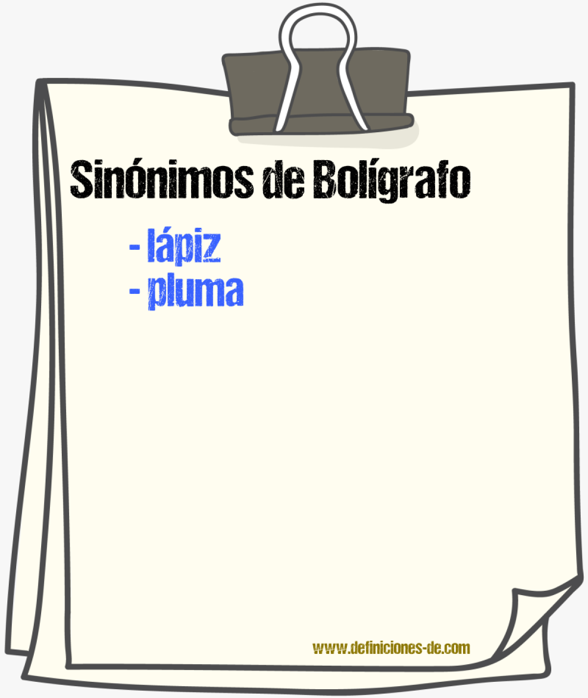 Sinnimos de bolgrafo