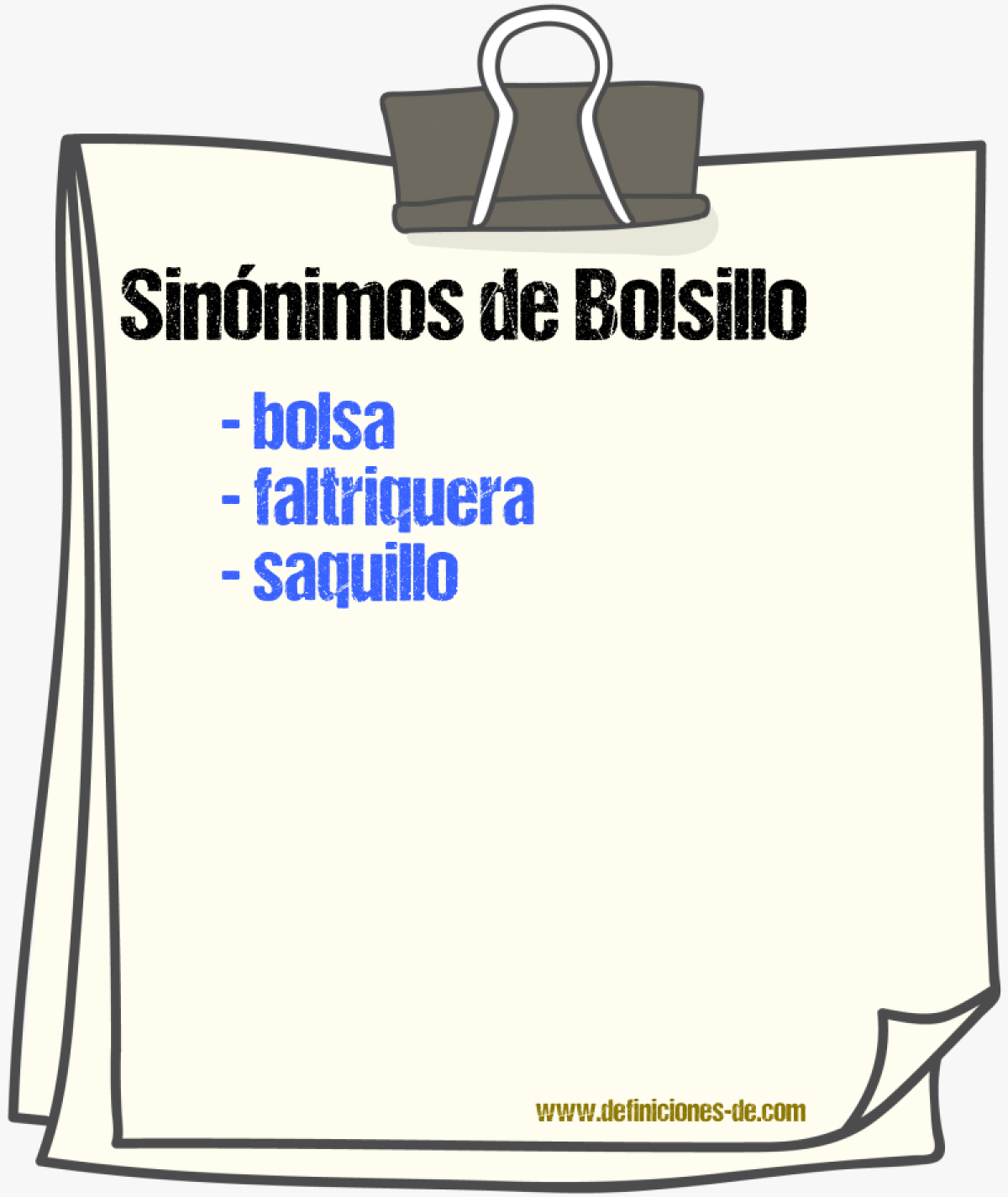 Sinnimos de bolsillo