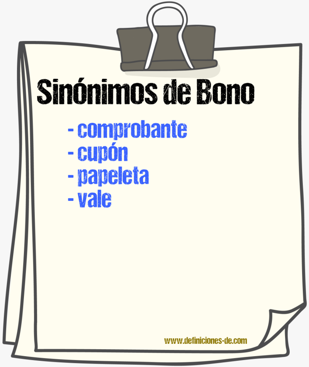 Sinnimos de bono