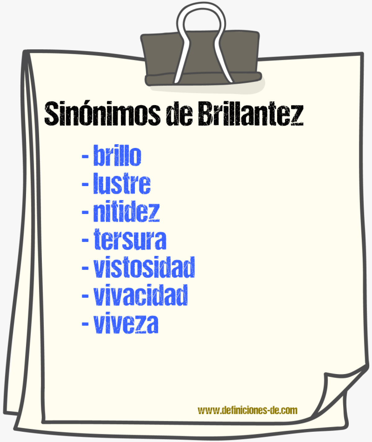 Sinnimos de brillantez