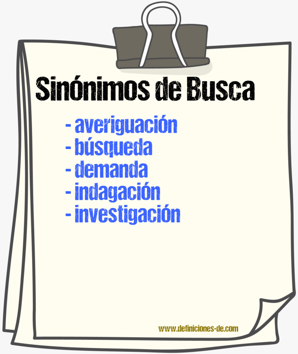 Sinnimos de busca