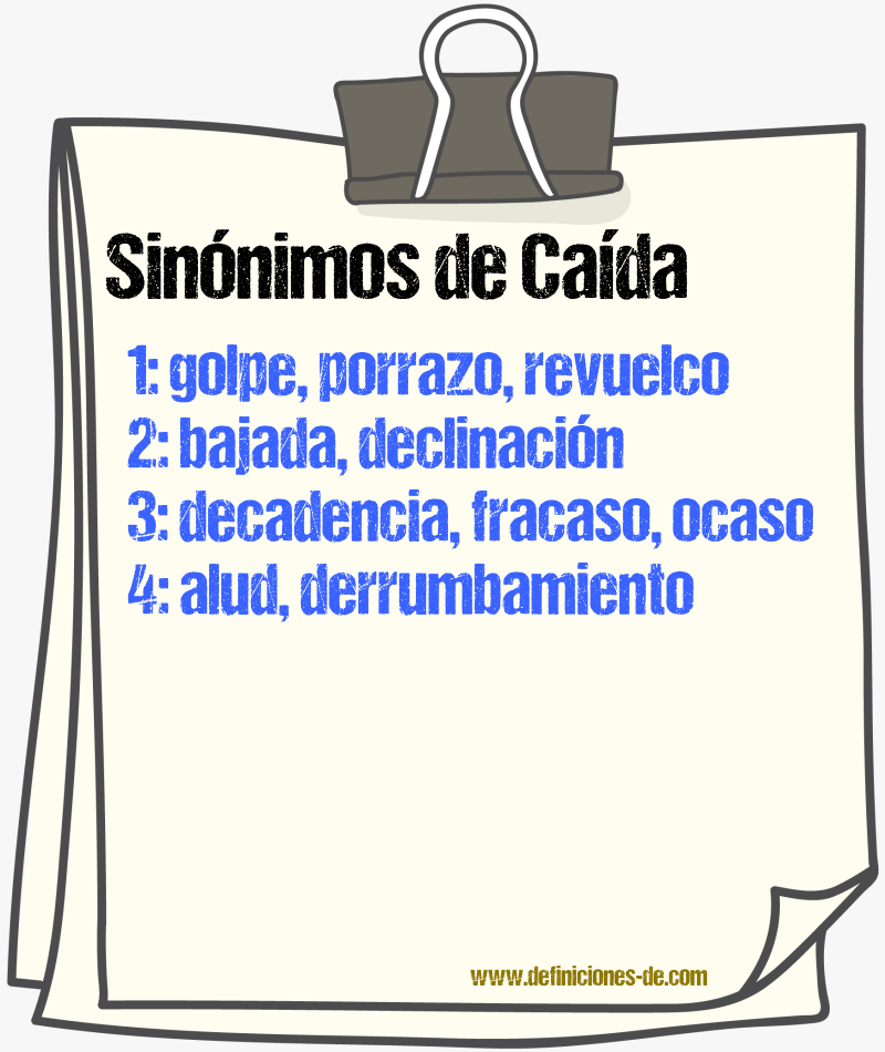 Sinnimos de cada