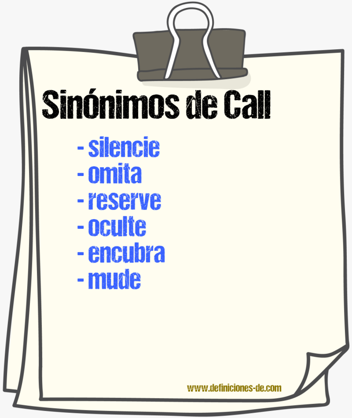 Sinónimos de callе