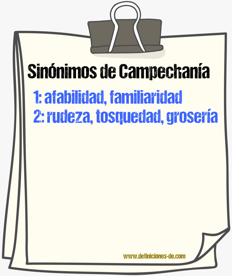 Sinnimos de campechana