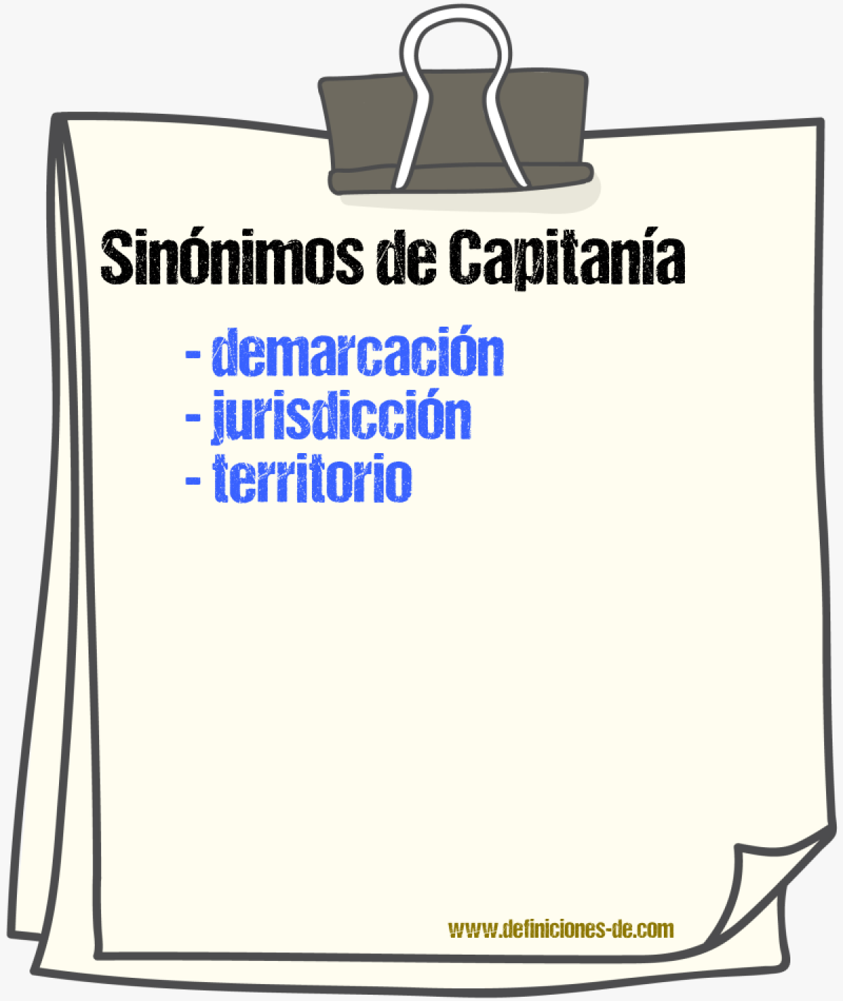 Sinnimos de capitana