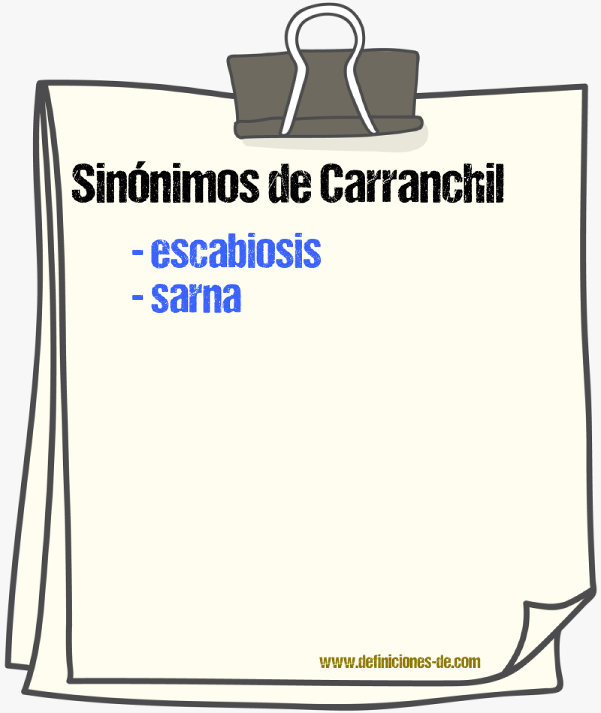 Sinnimos de carranchil