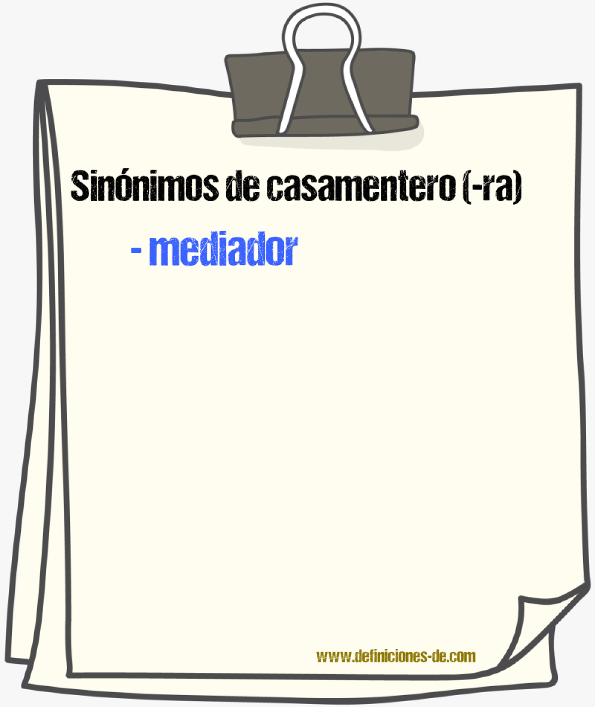 Sinnimos de casamentero