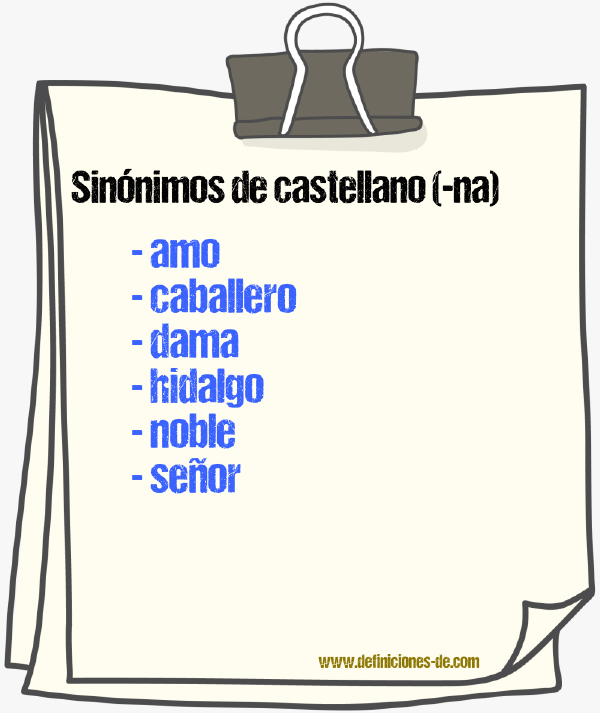 Sinnimos de castellano