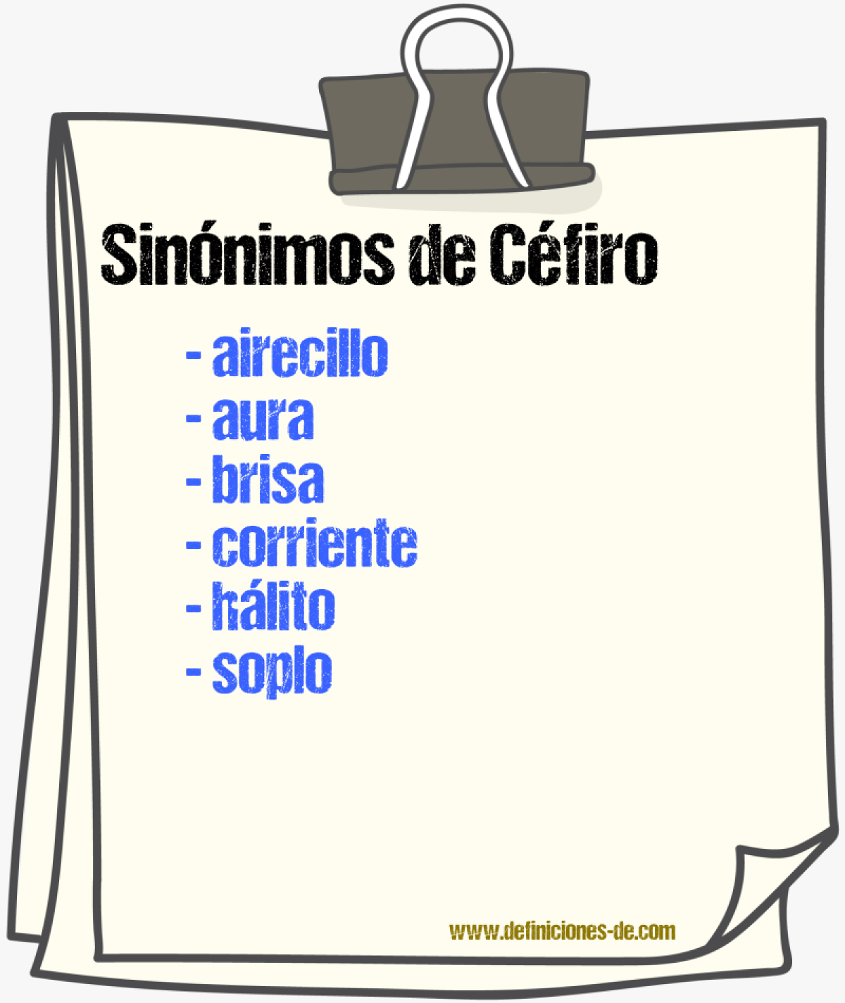 Sinnimos de cfiro