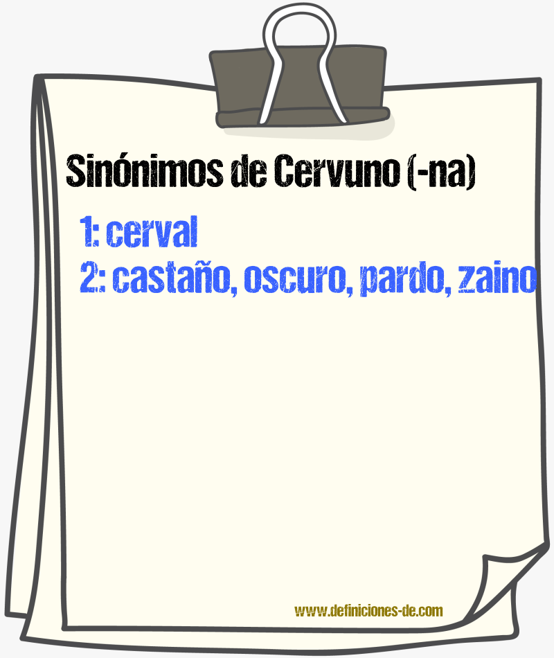 Sinnimos de cervuno