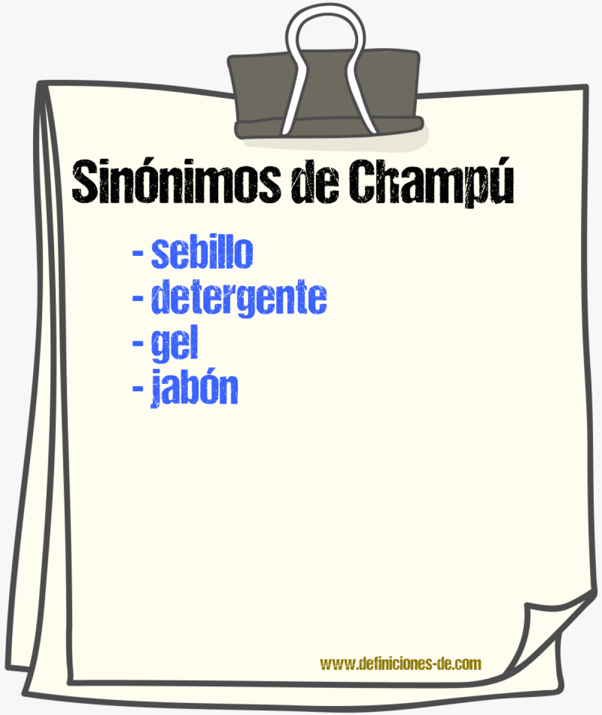 Sinnimos de champ