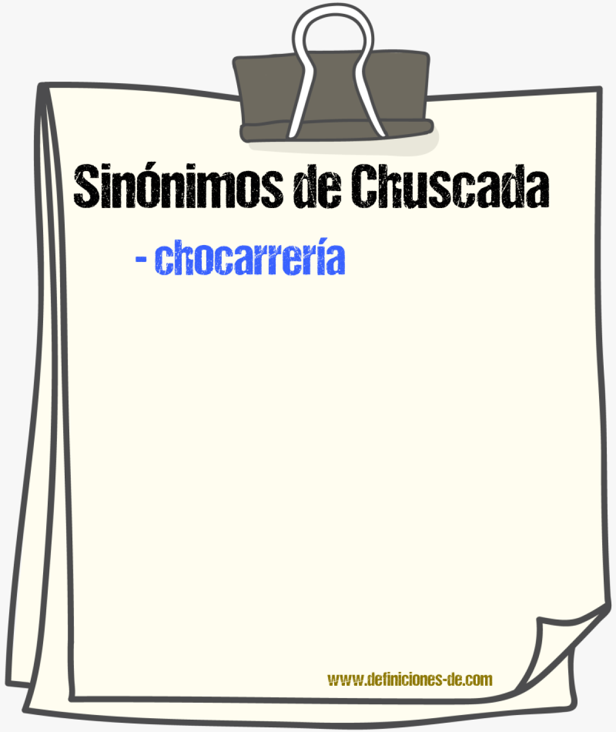 Sinnimos de chuscada