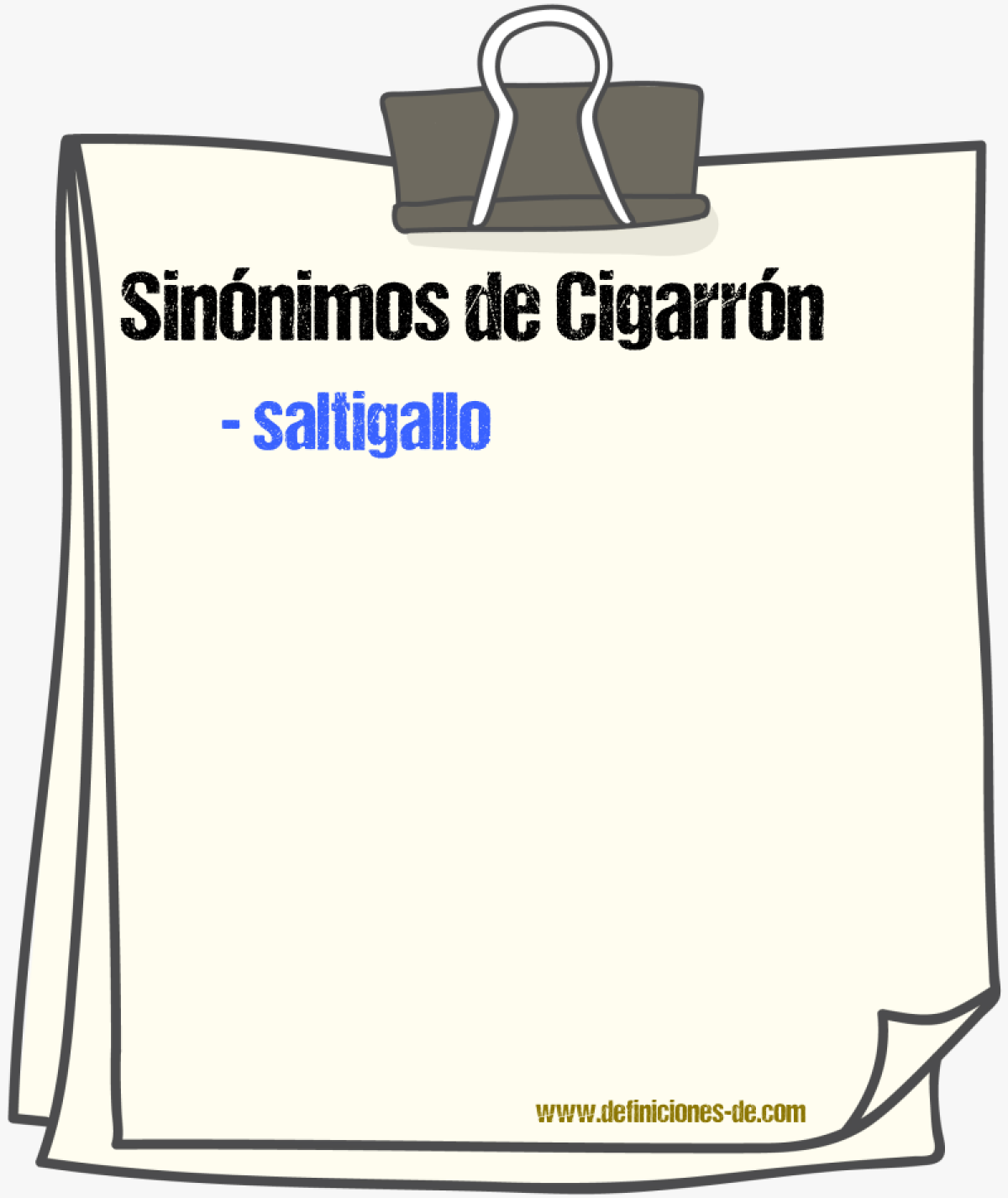 Sinnimos de cigarrn