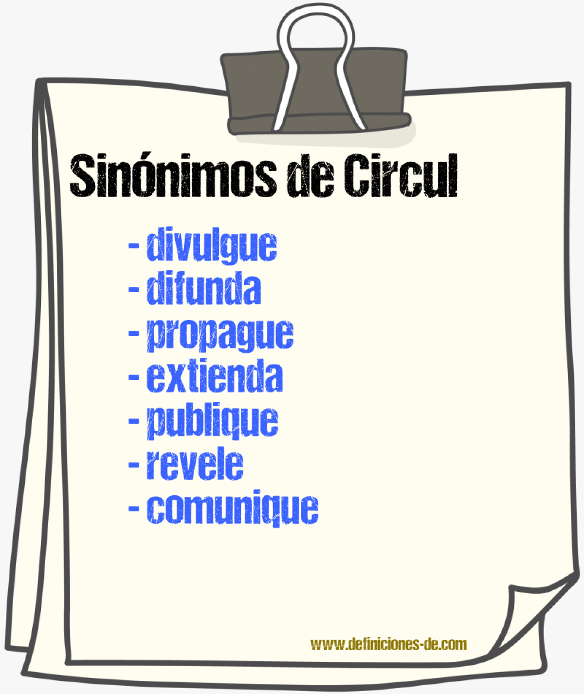 Sinónimos de circulе