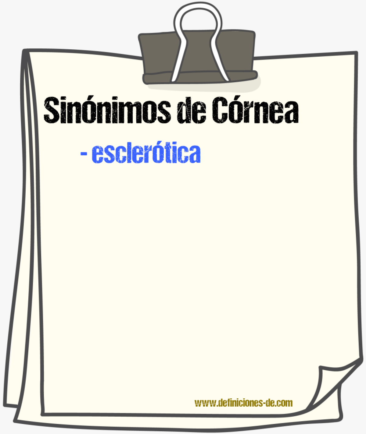 Sinnimos de crnea