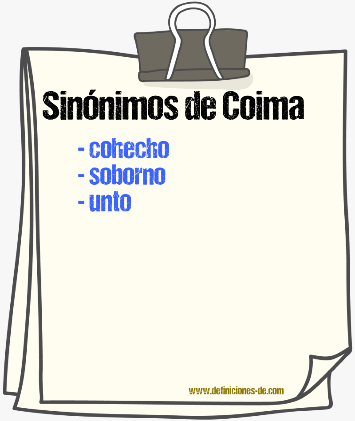 Sinnimos de coima