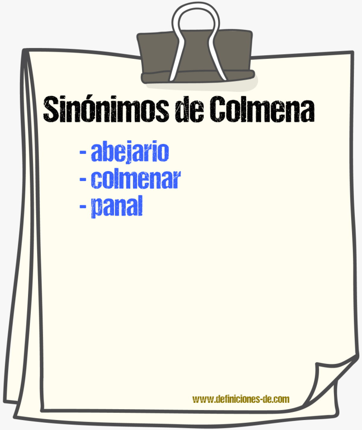 Sinnimos de colmena