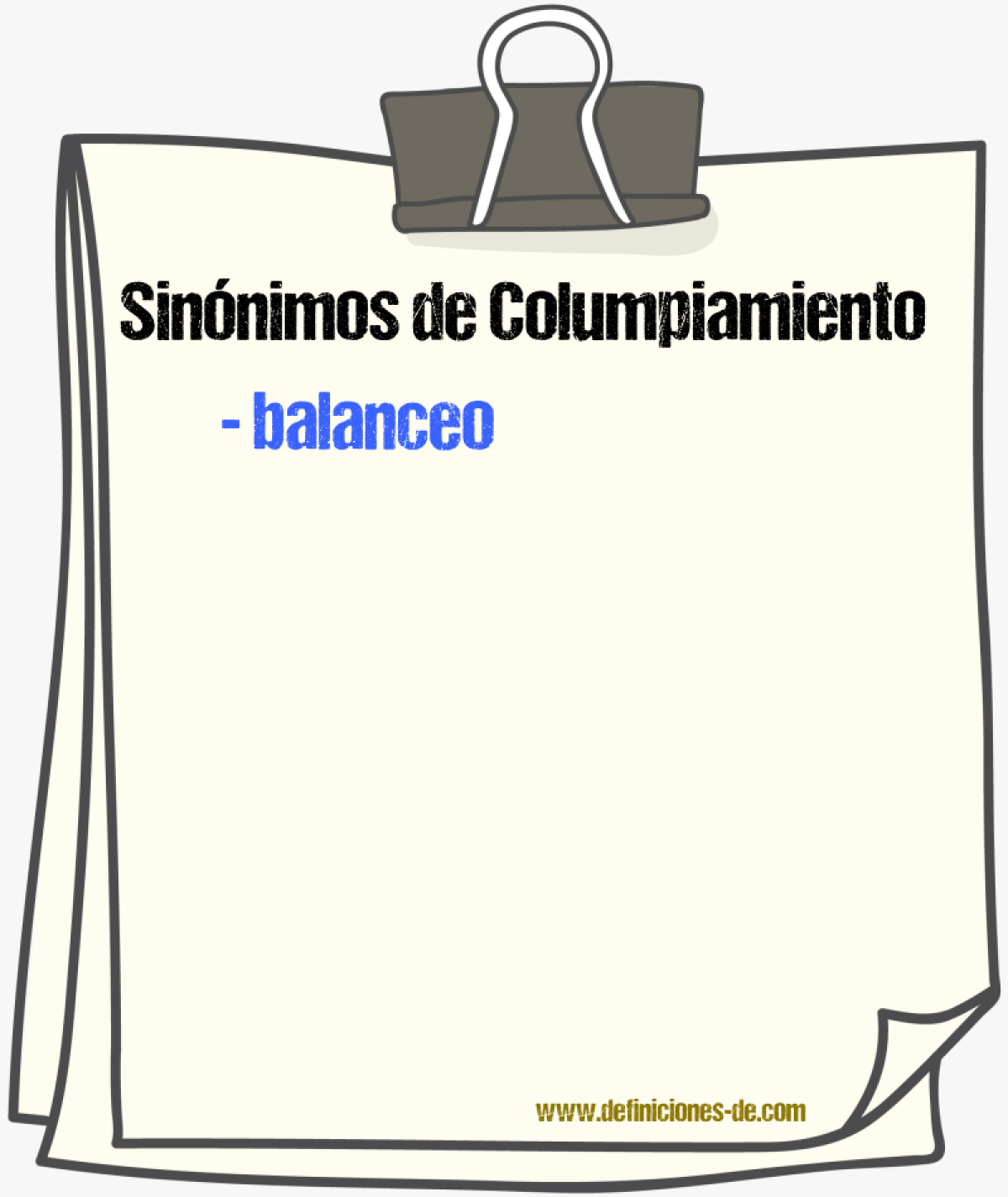 Sinnimos de columpiamiento