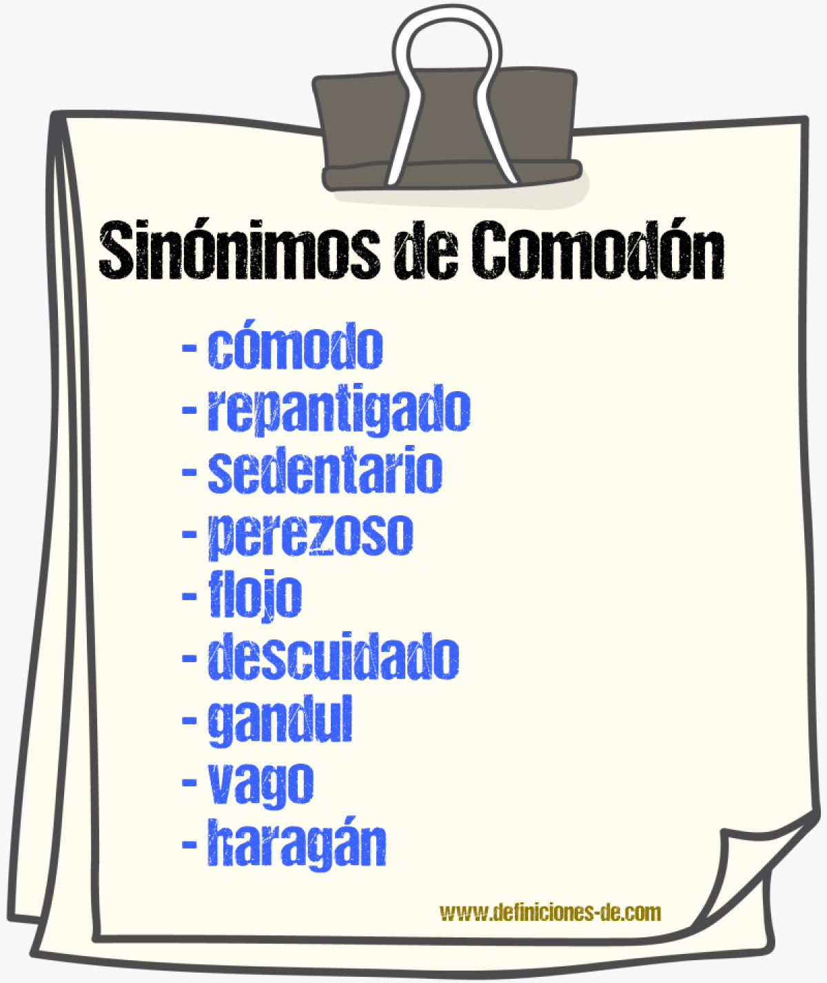 Sinnimos de comodn