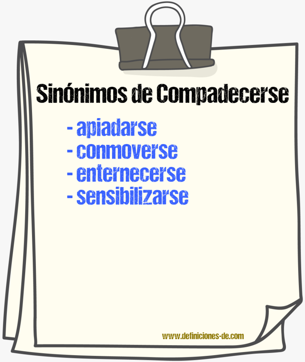 Sinnimos de compadecerse