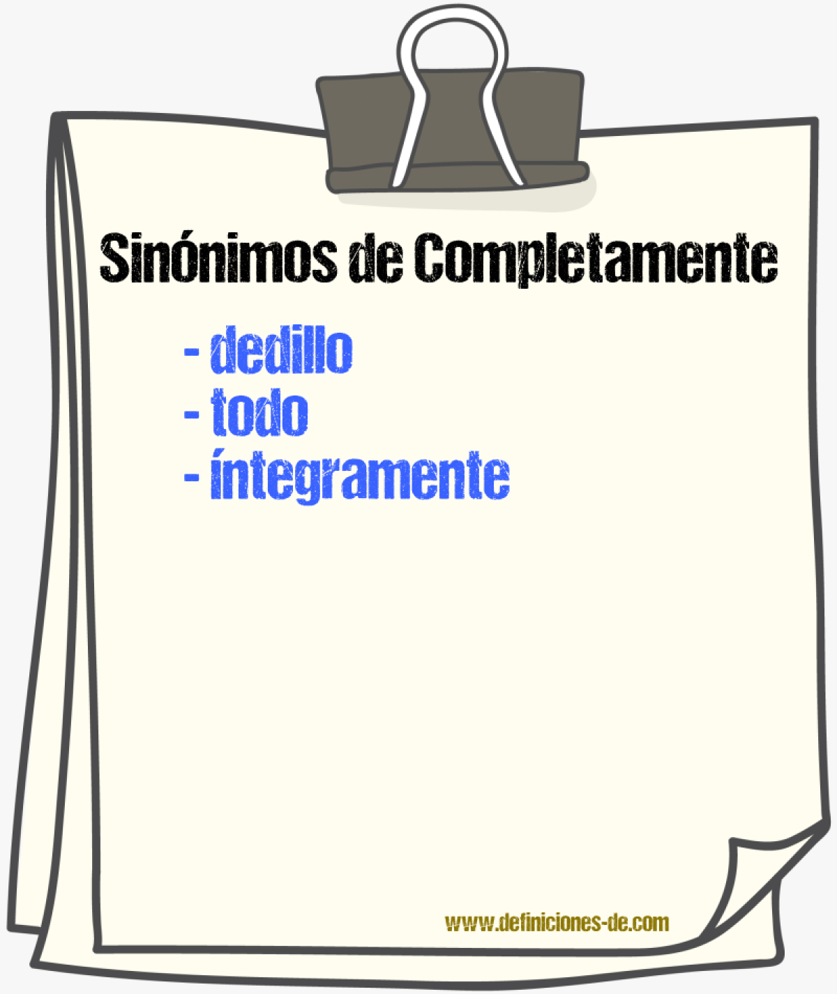 Sinnimos de completamente