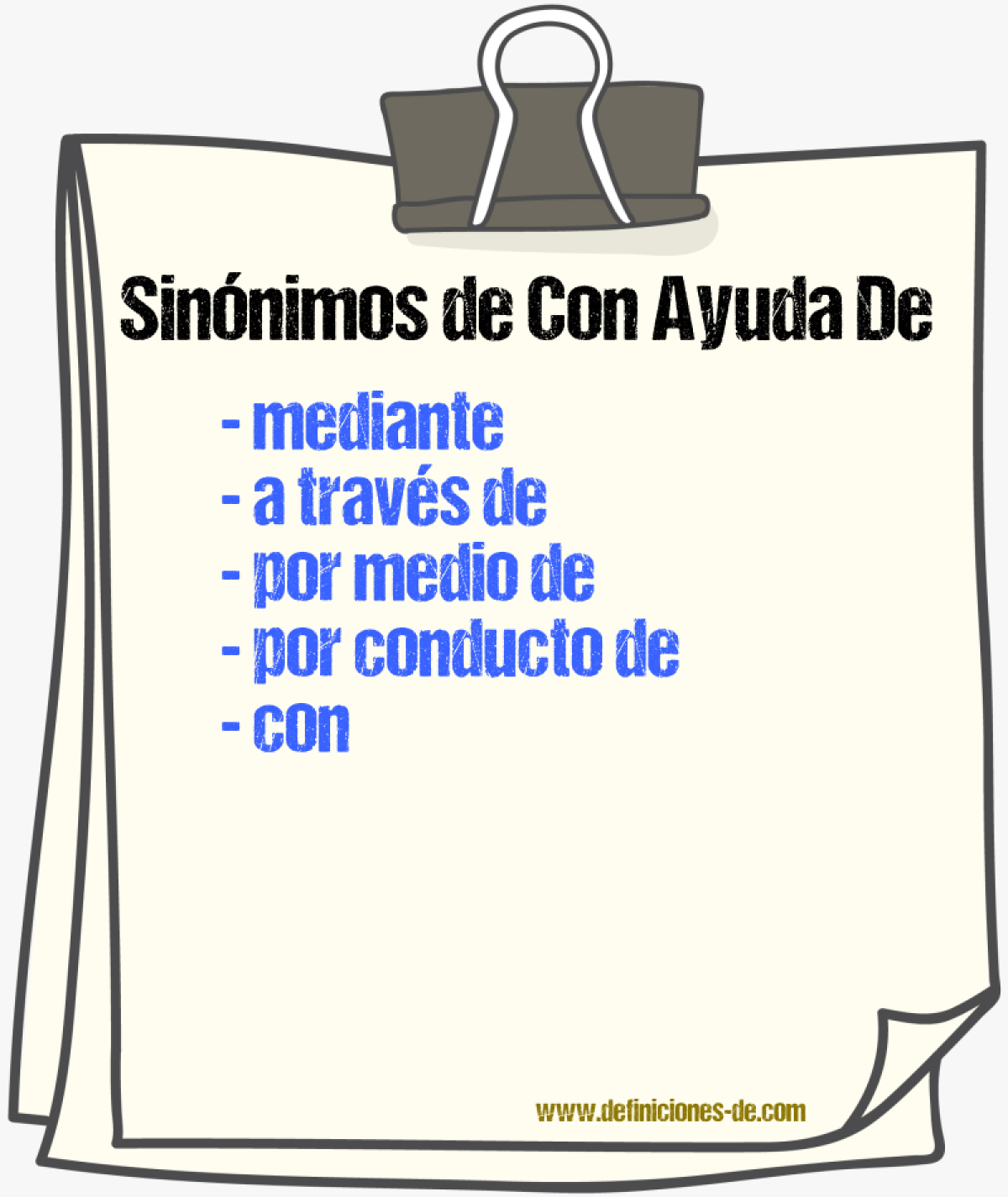 Sinónimos de con ayuda de