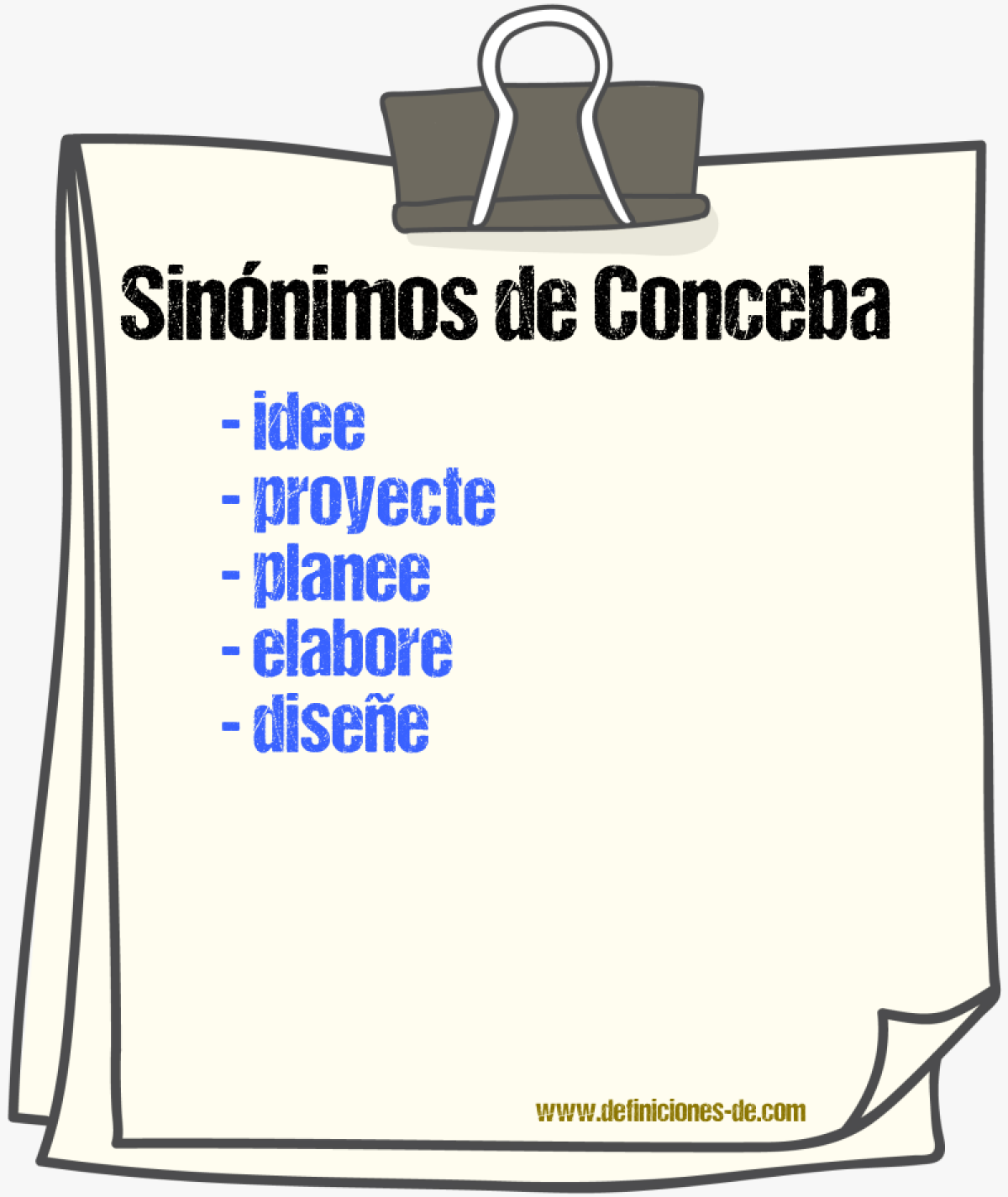 Sinónimos de conceba