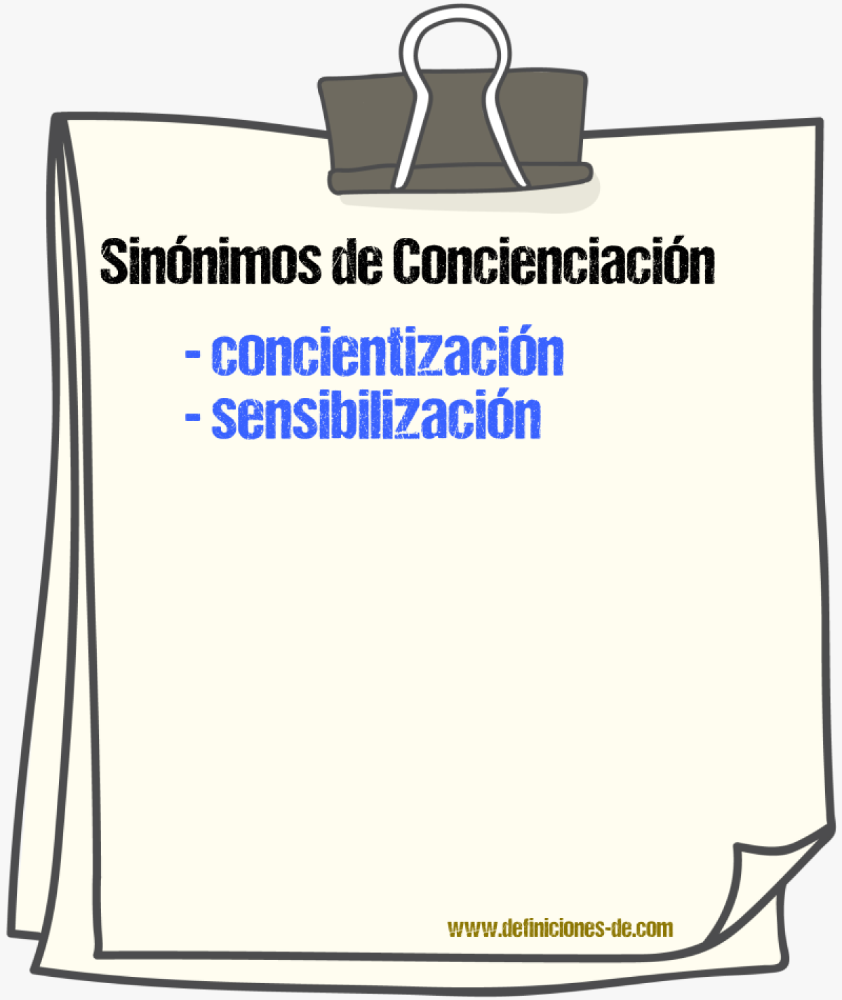 Sinnimos de concienciacin