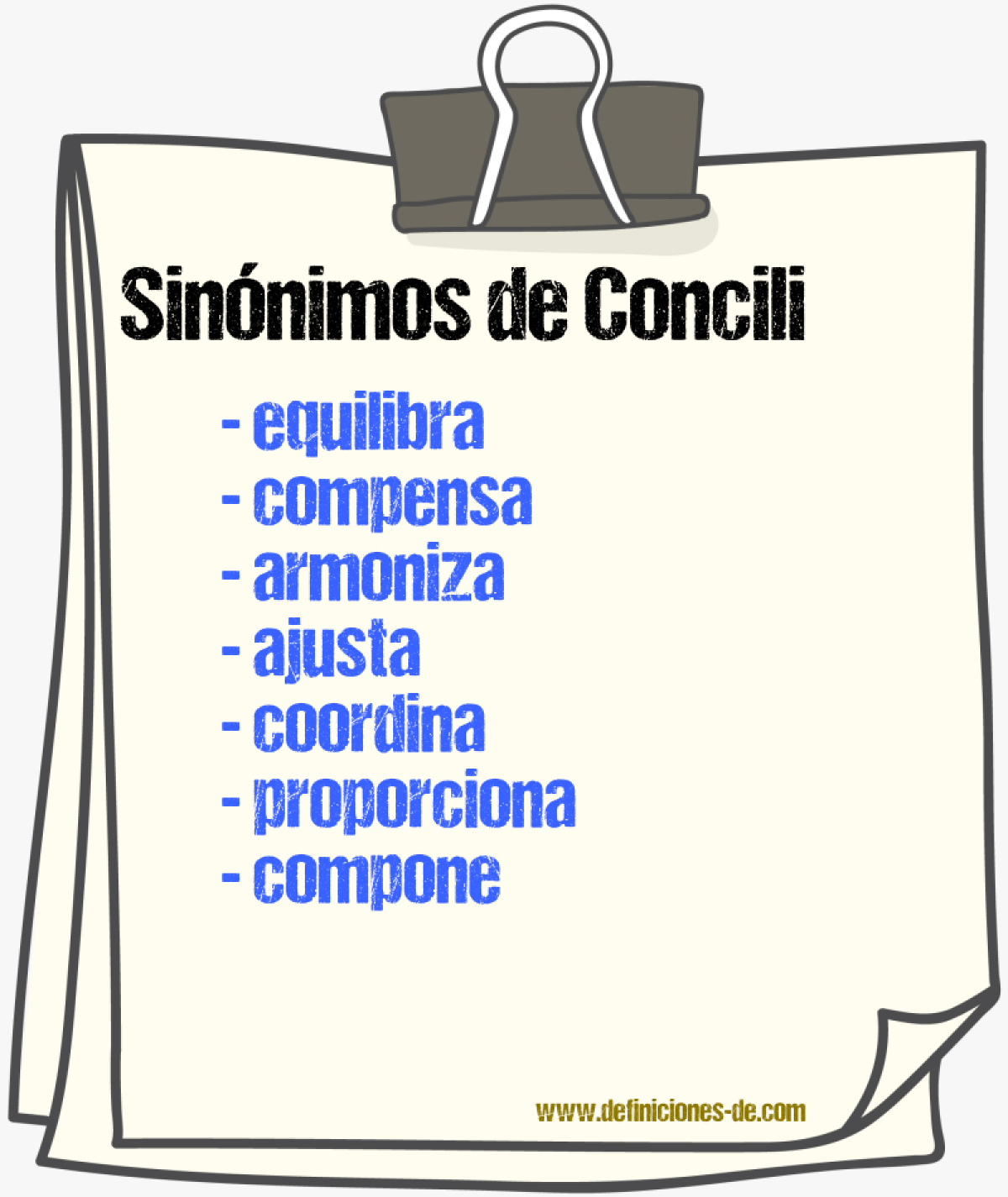 Sinónimos de conciliа
