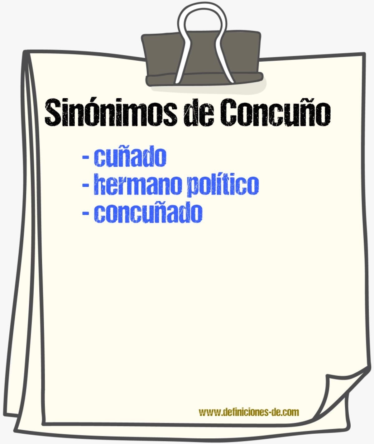 Sinónimos de «concuño»