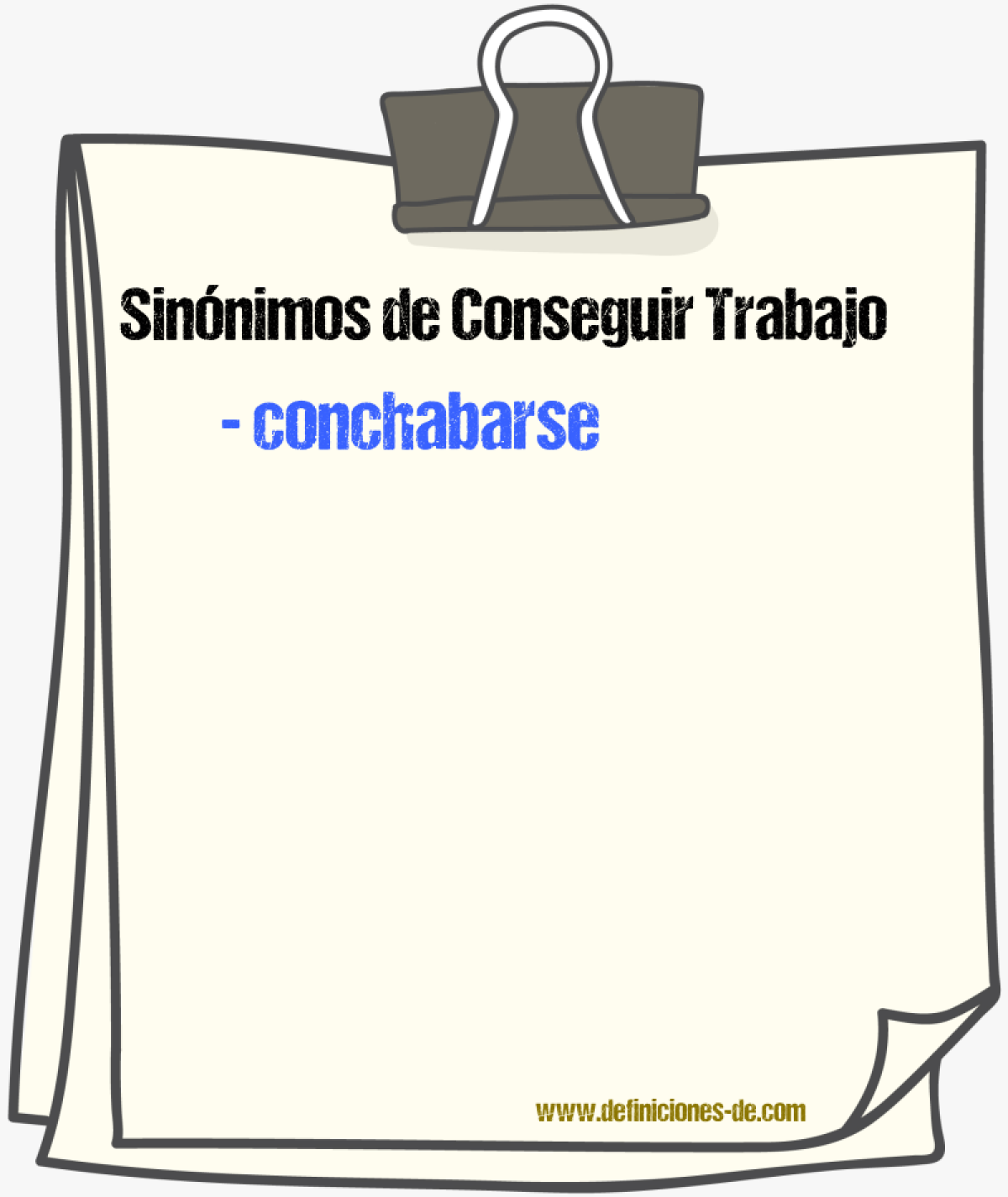 Sinnimos de conseguir trabajo