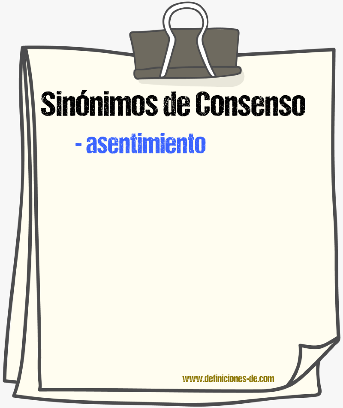 Sinnimos de consenso